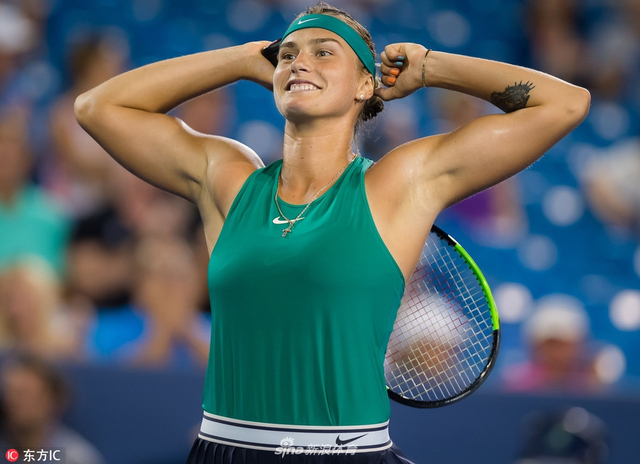  萨巴伦卡发球制胜轻取对手锁定四强